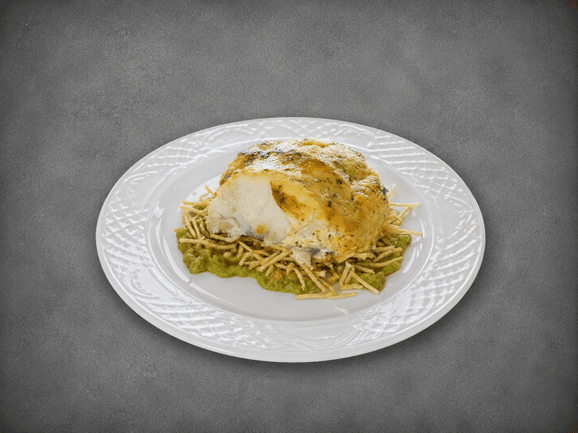 Lomo alto de bacalao al horno gratinado con alioli